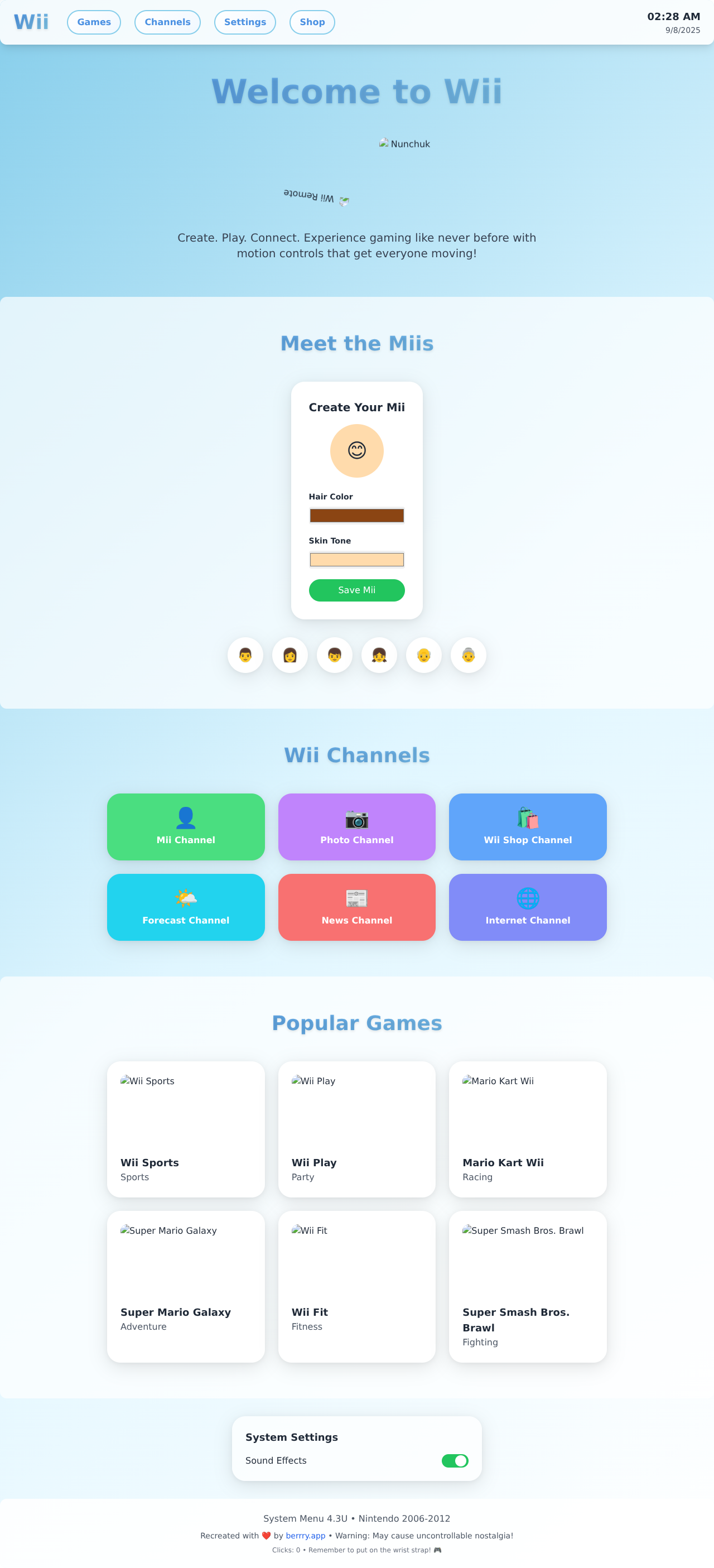 nintendo-wii app