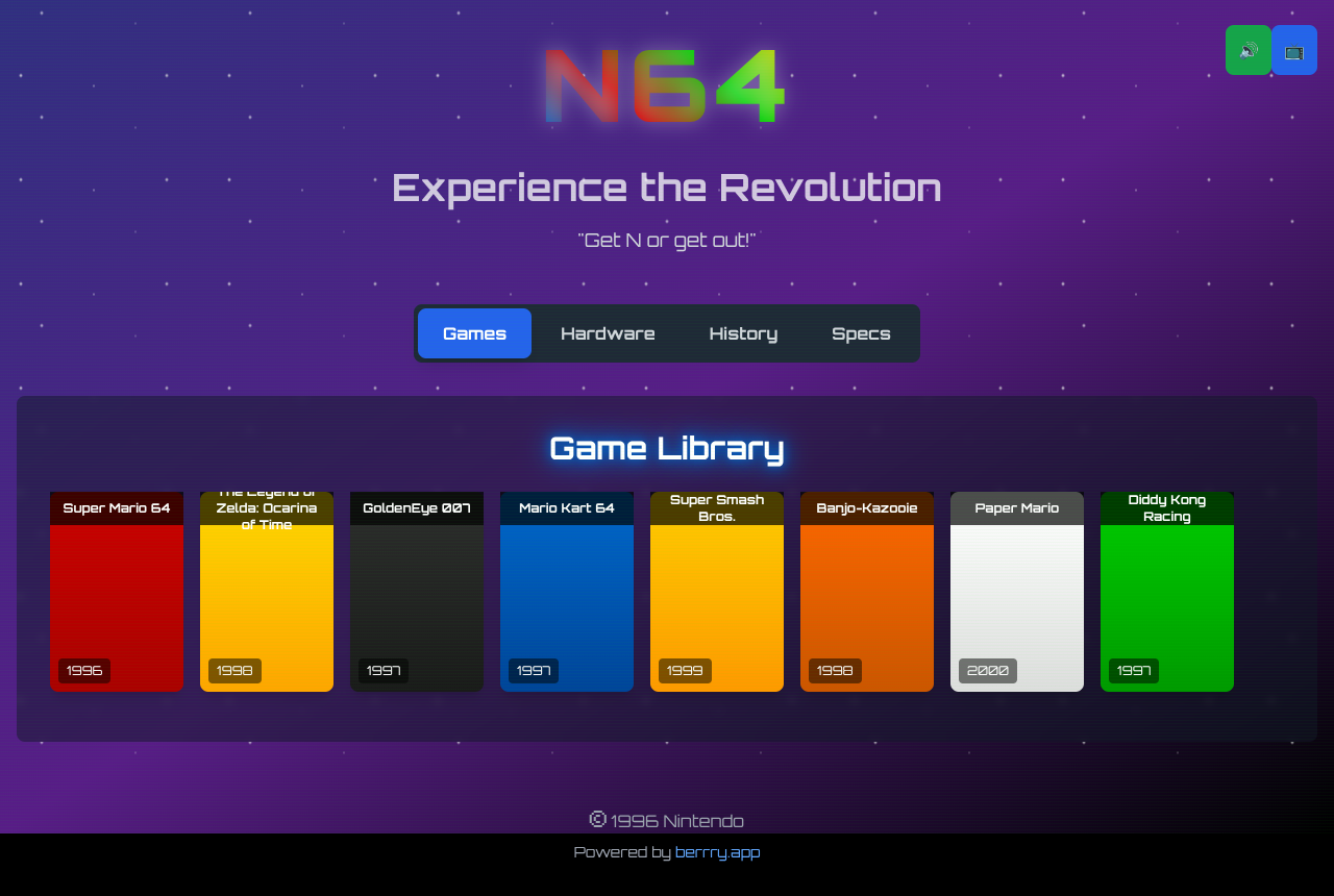 nintendo64 app