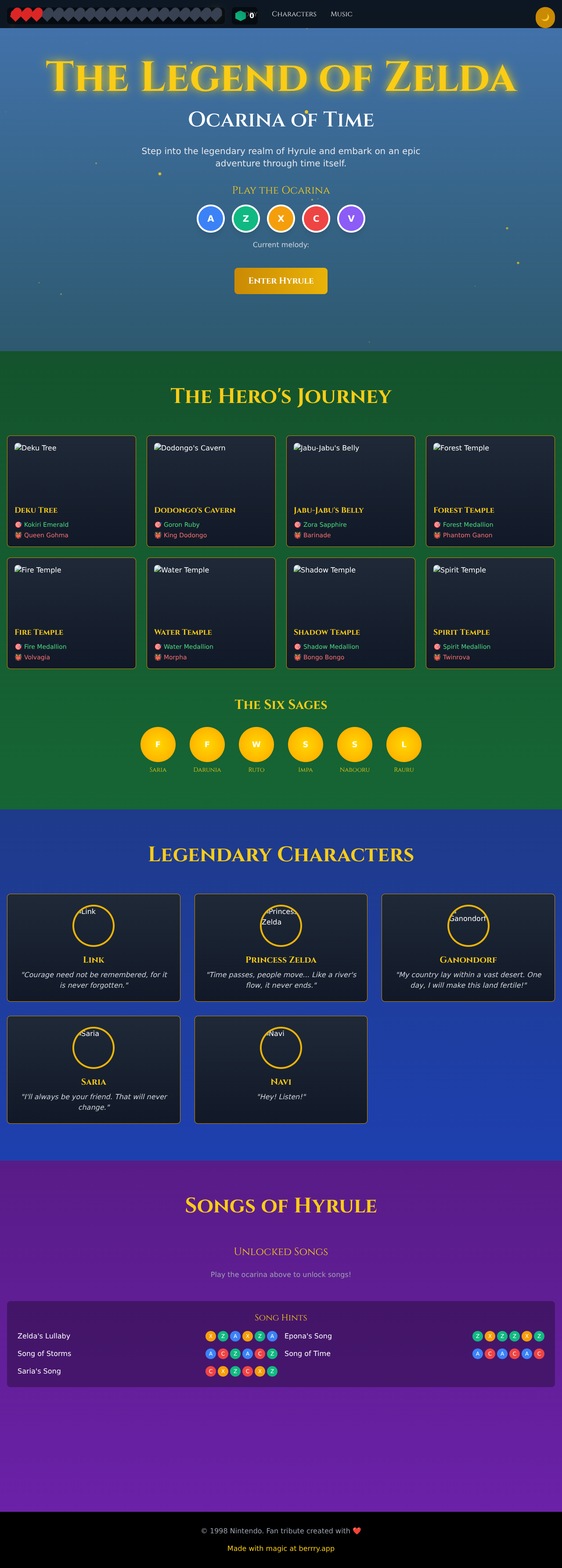 ocarinaoftime app