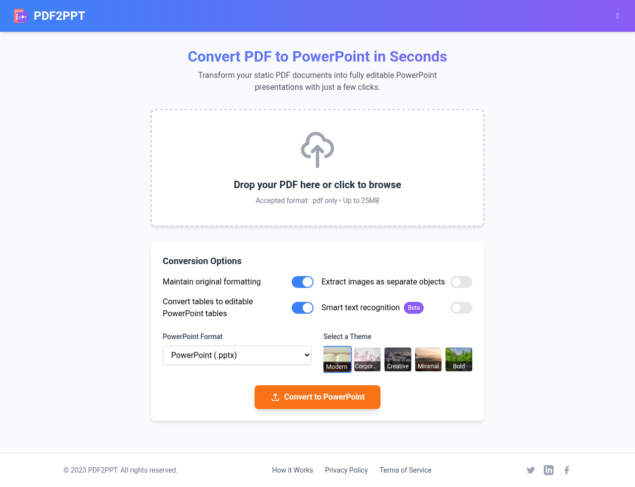 pdf2ppt app