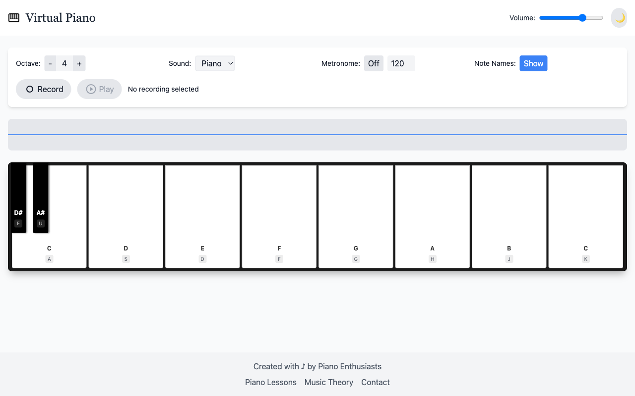 pianoweb app