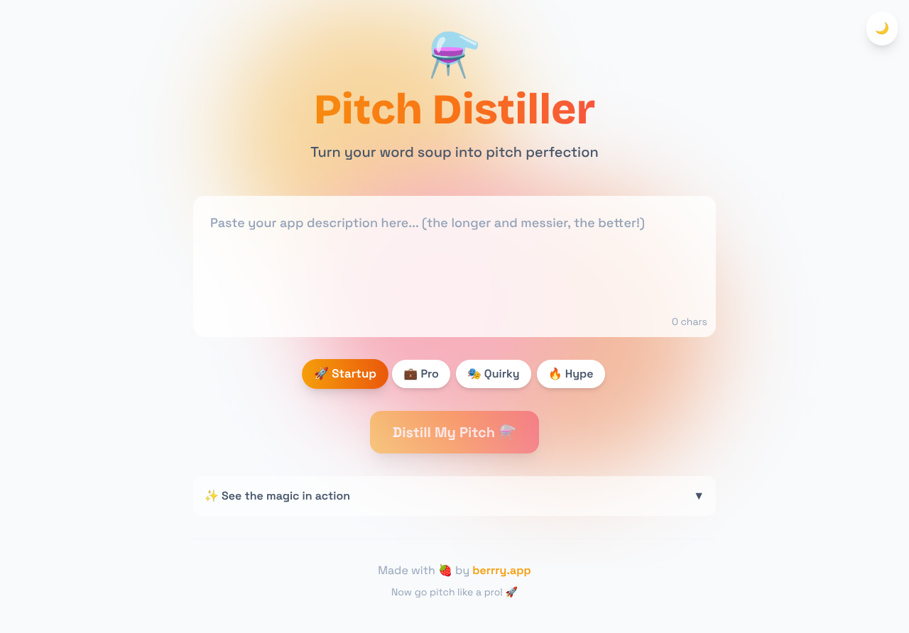 pitchdistiller app