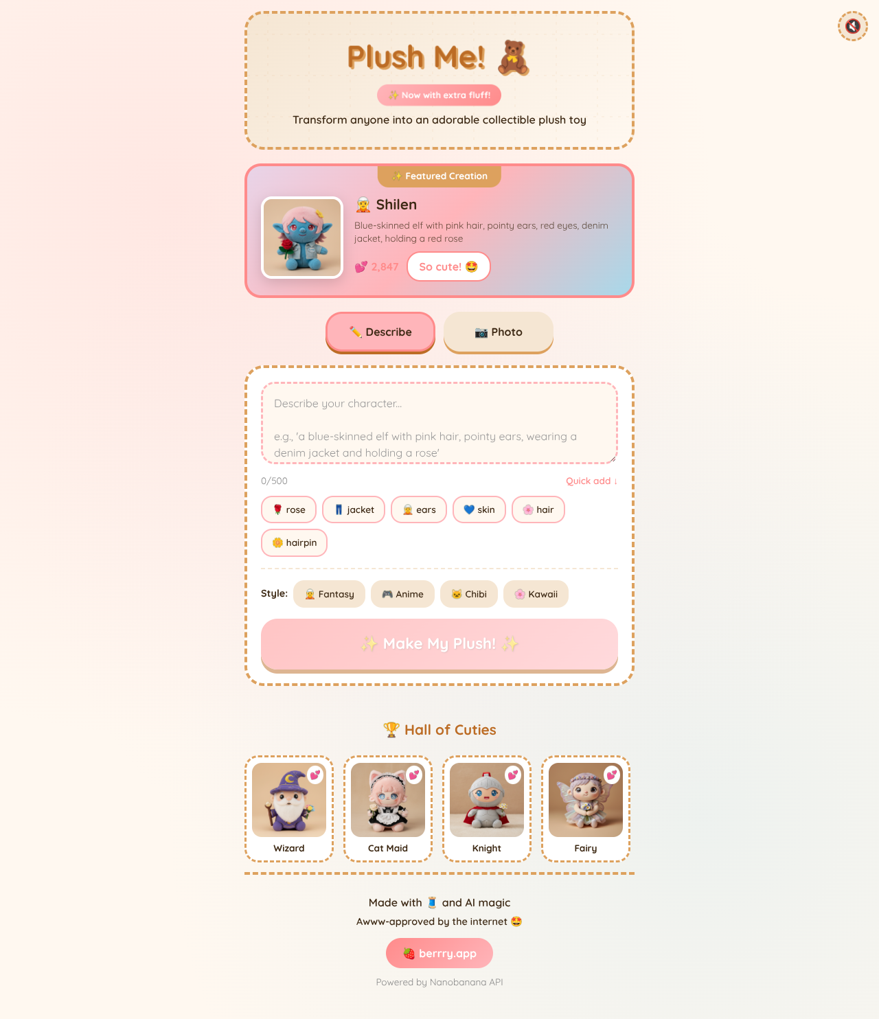 plushmecute app