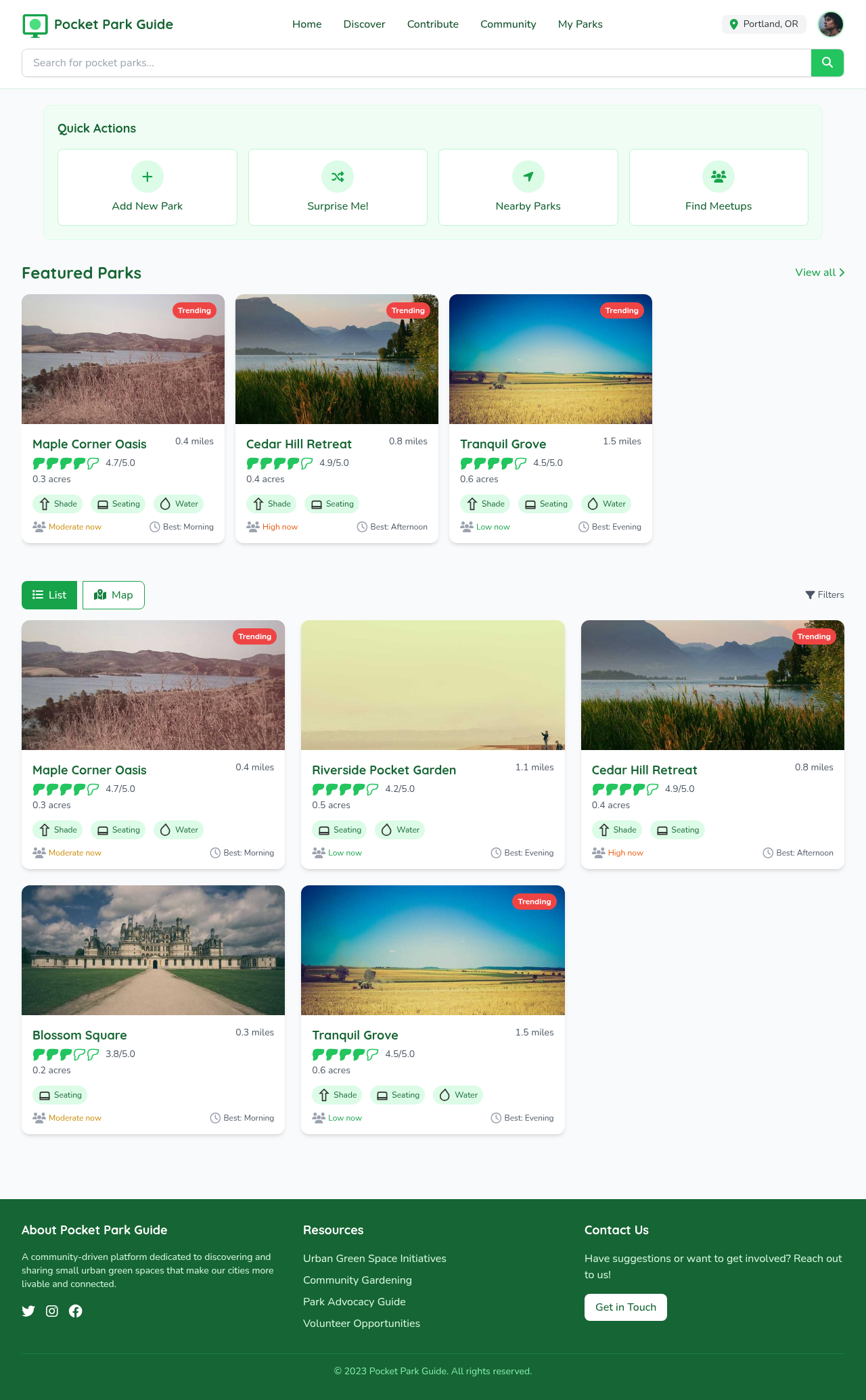 pocketparks app
