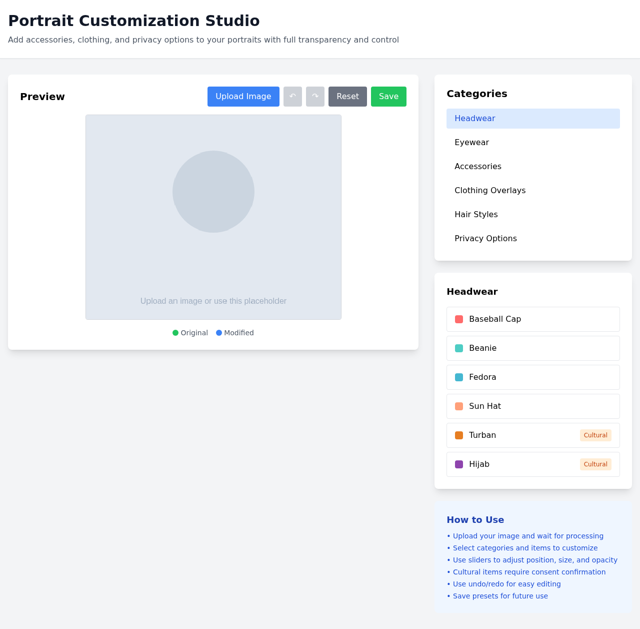 portraitstudio app