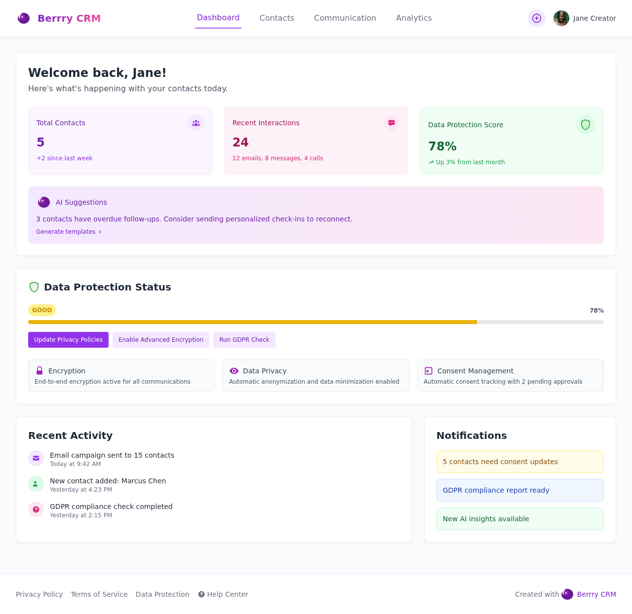 privacycrm app