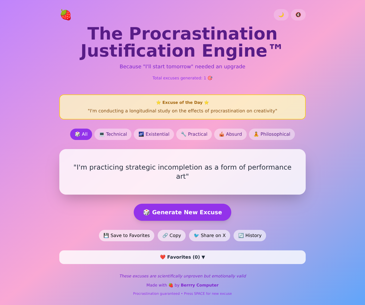 procrastinate app