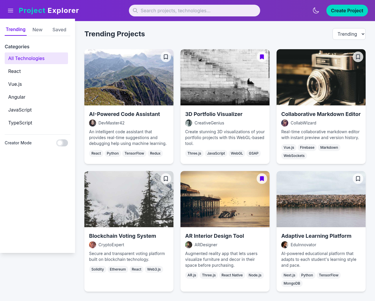 projectxplorer app