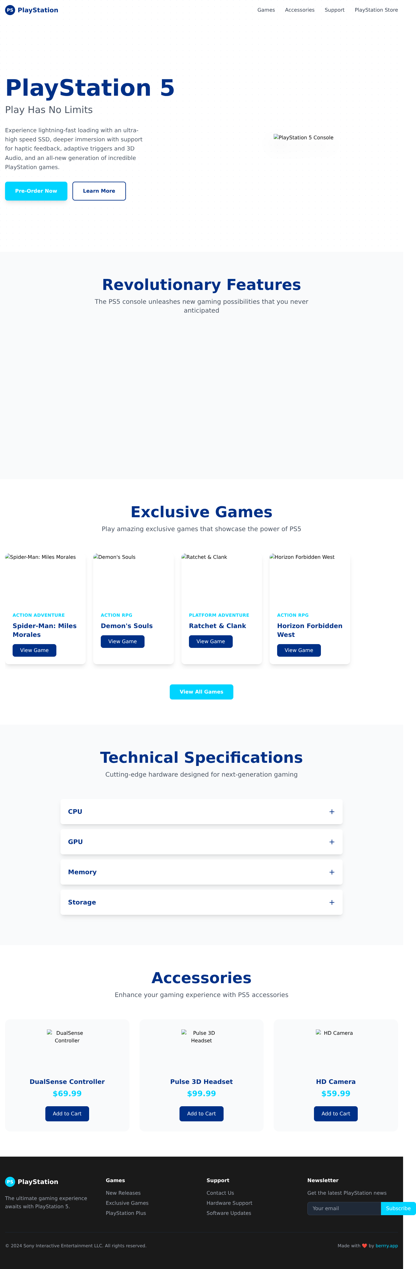 ps5landing app