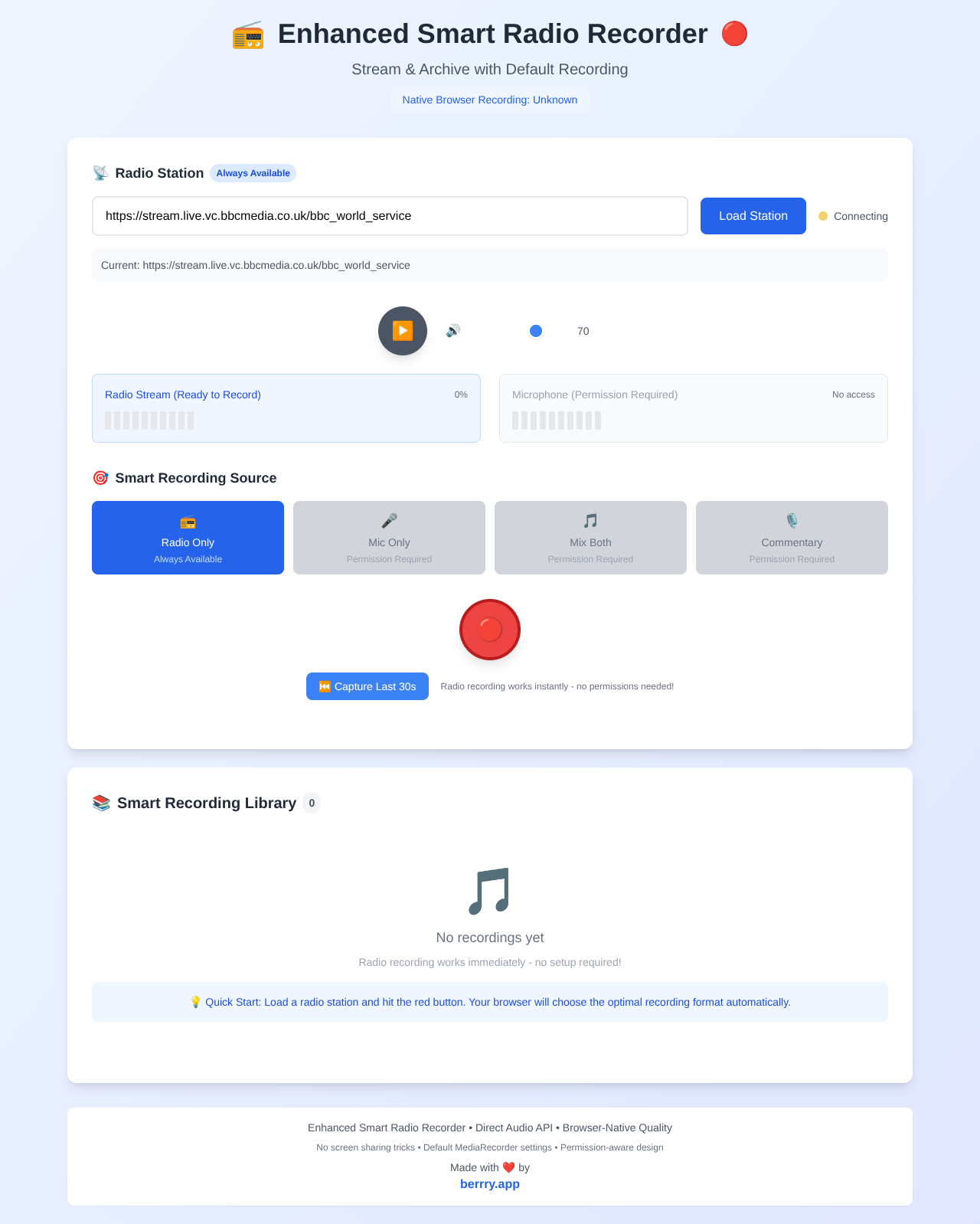 radiodefault app