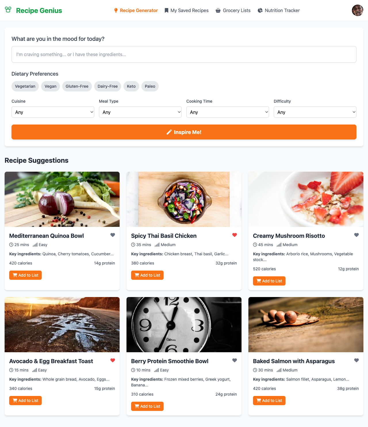 recipegenius app