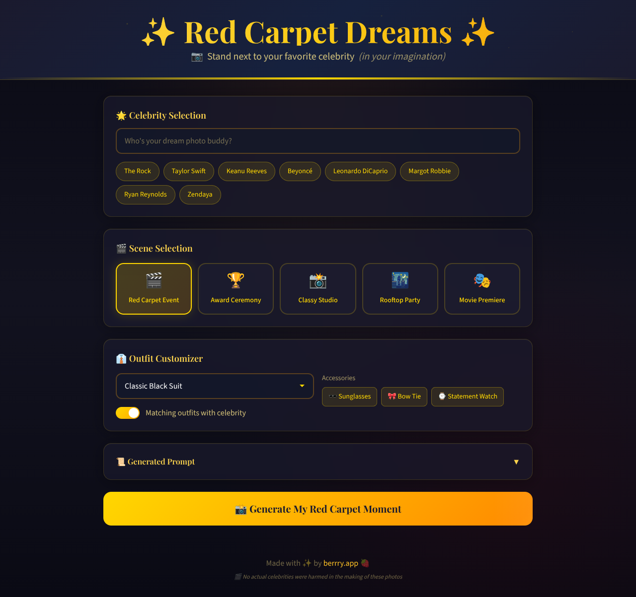 redcarpetdreams app