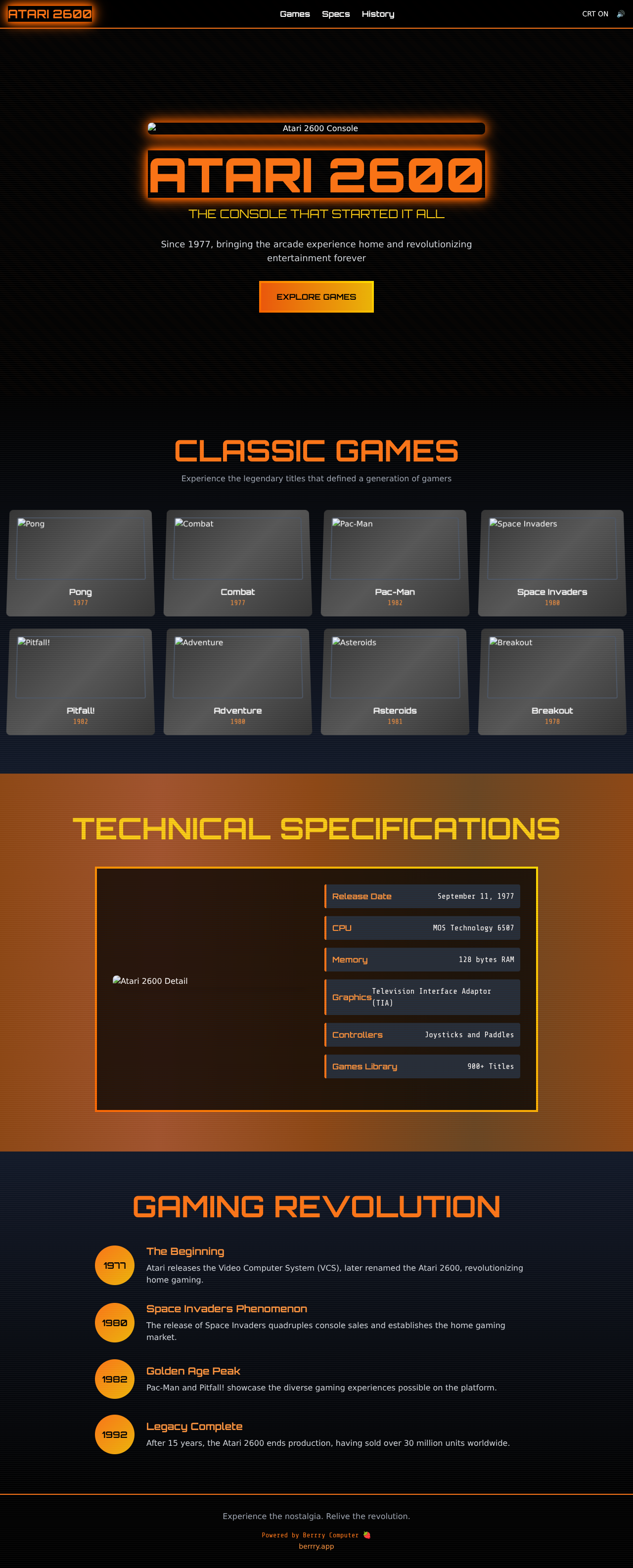 retroconsole app