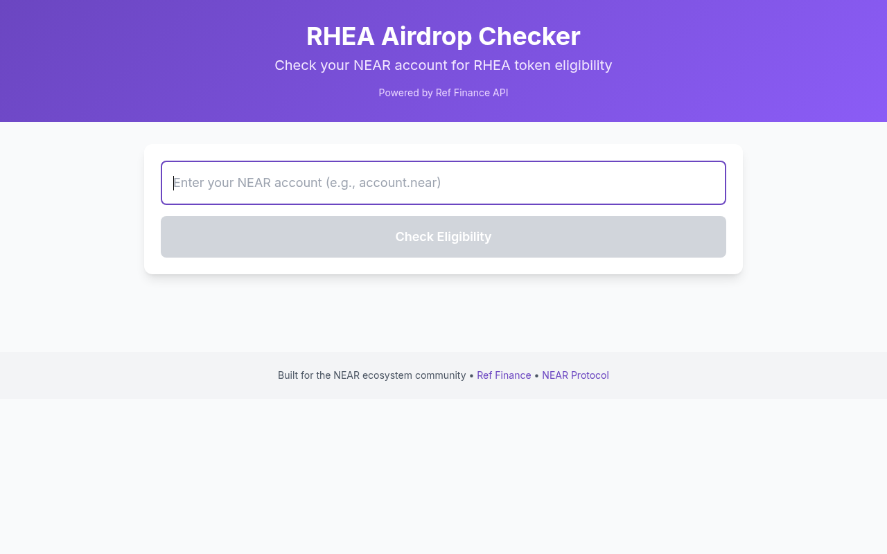 rheachecker app