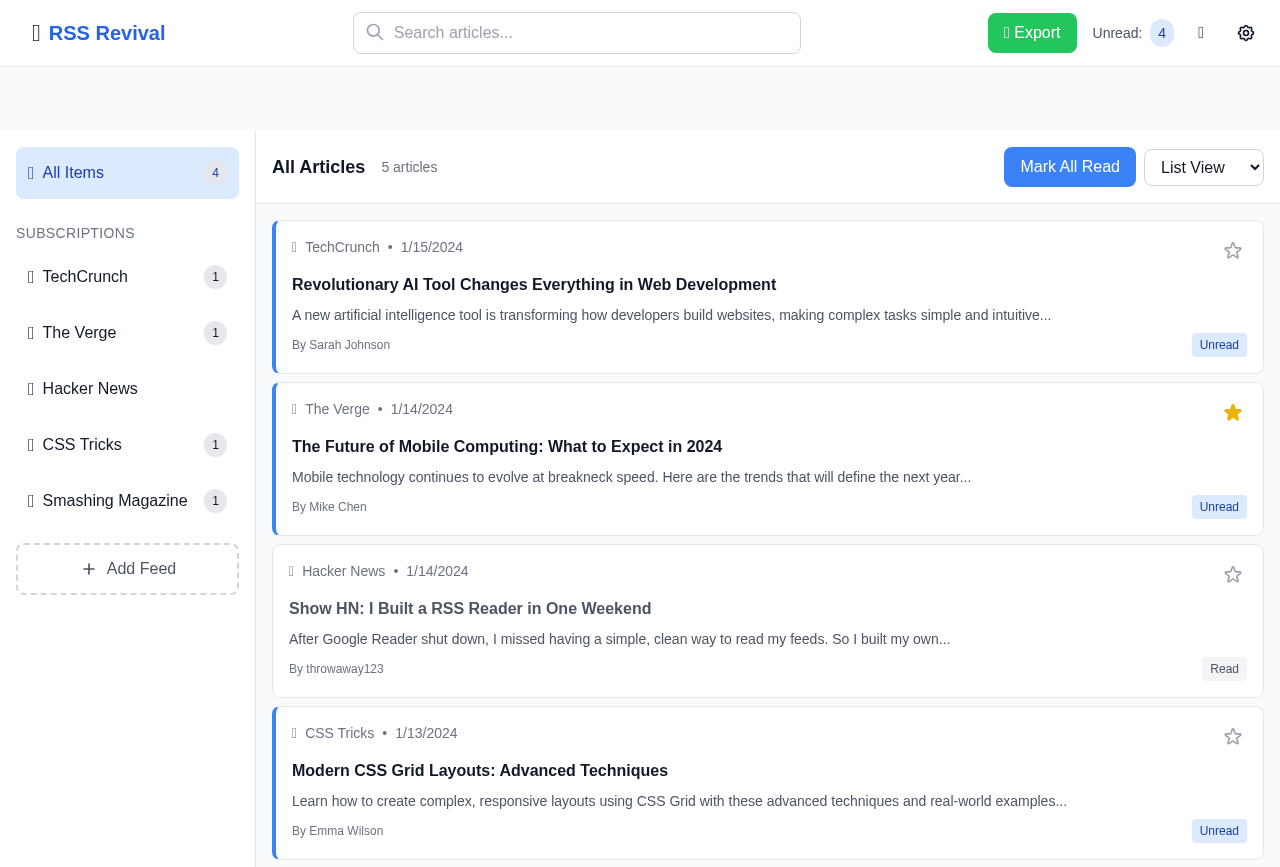 rssrevival app