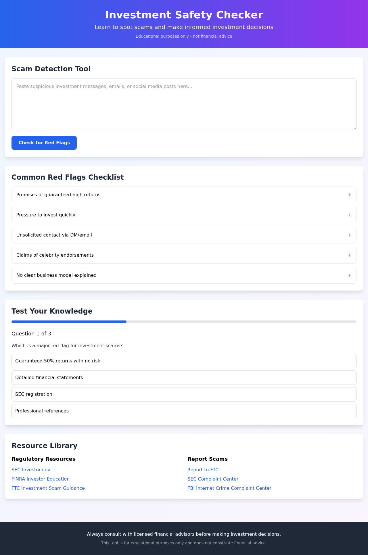 safeinvest app