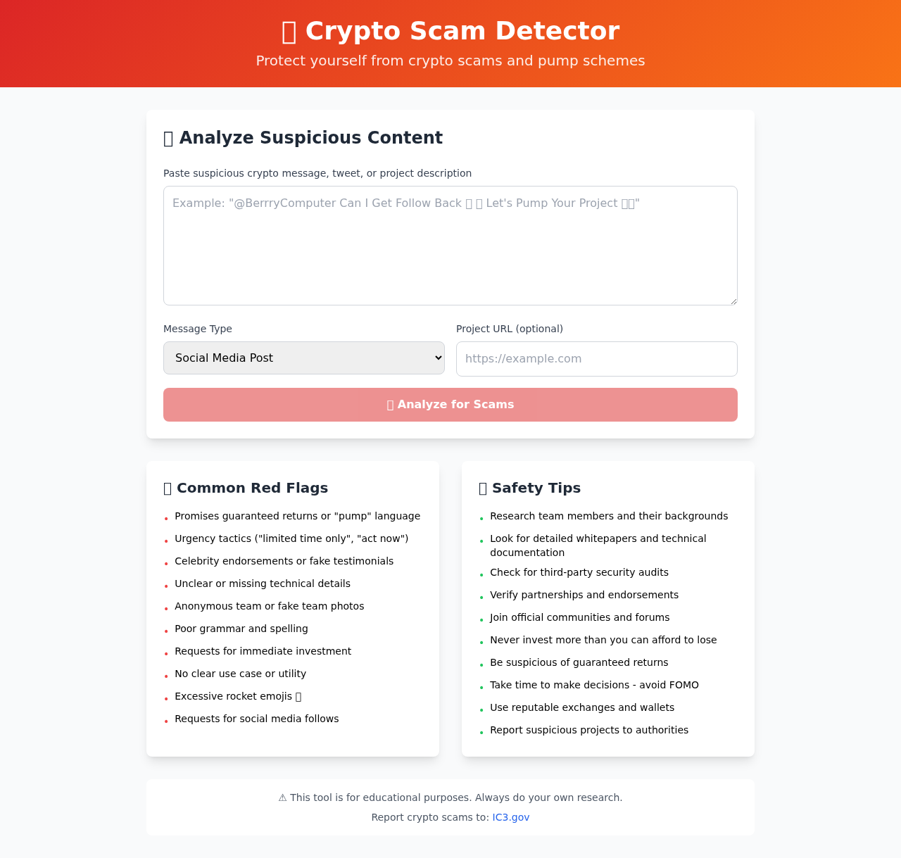 scamdetector app