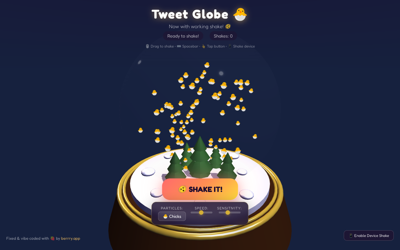 shakeglobe app