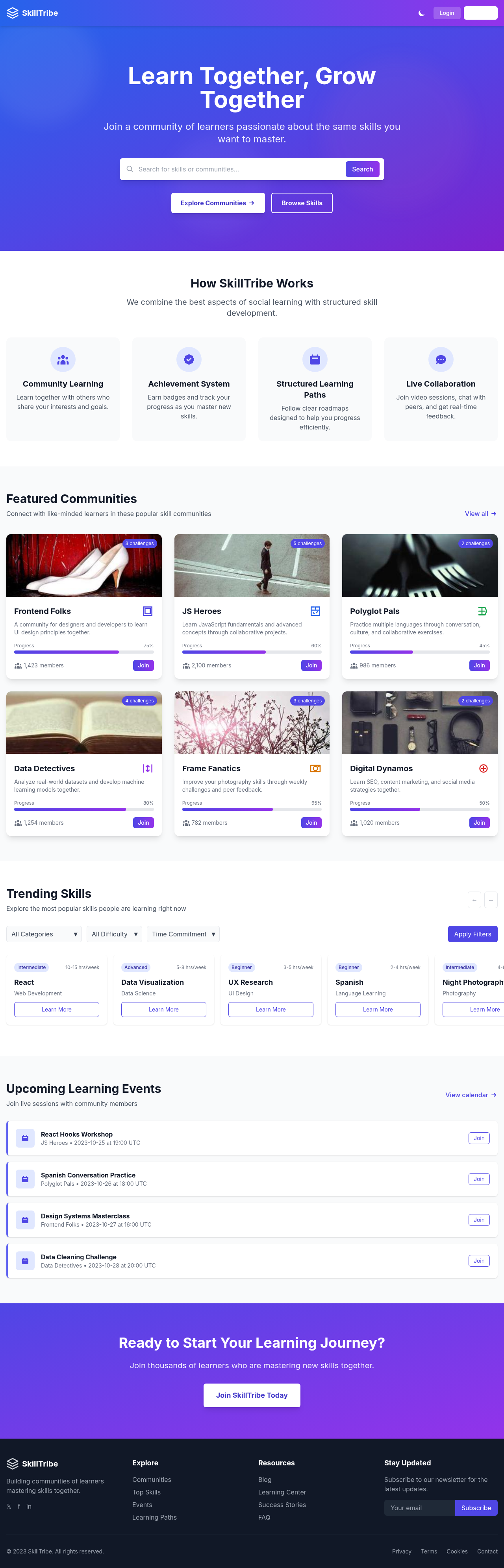 skilltribe app