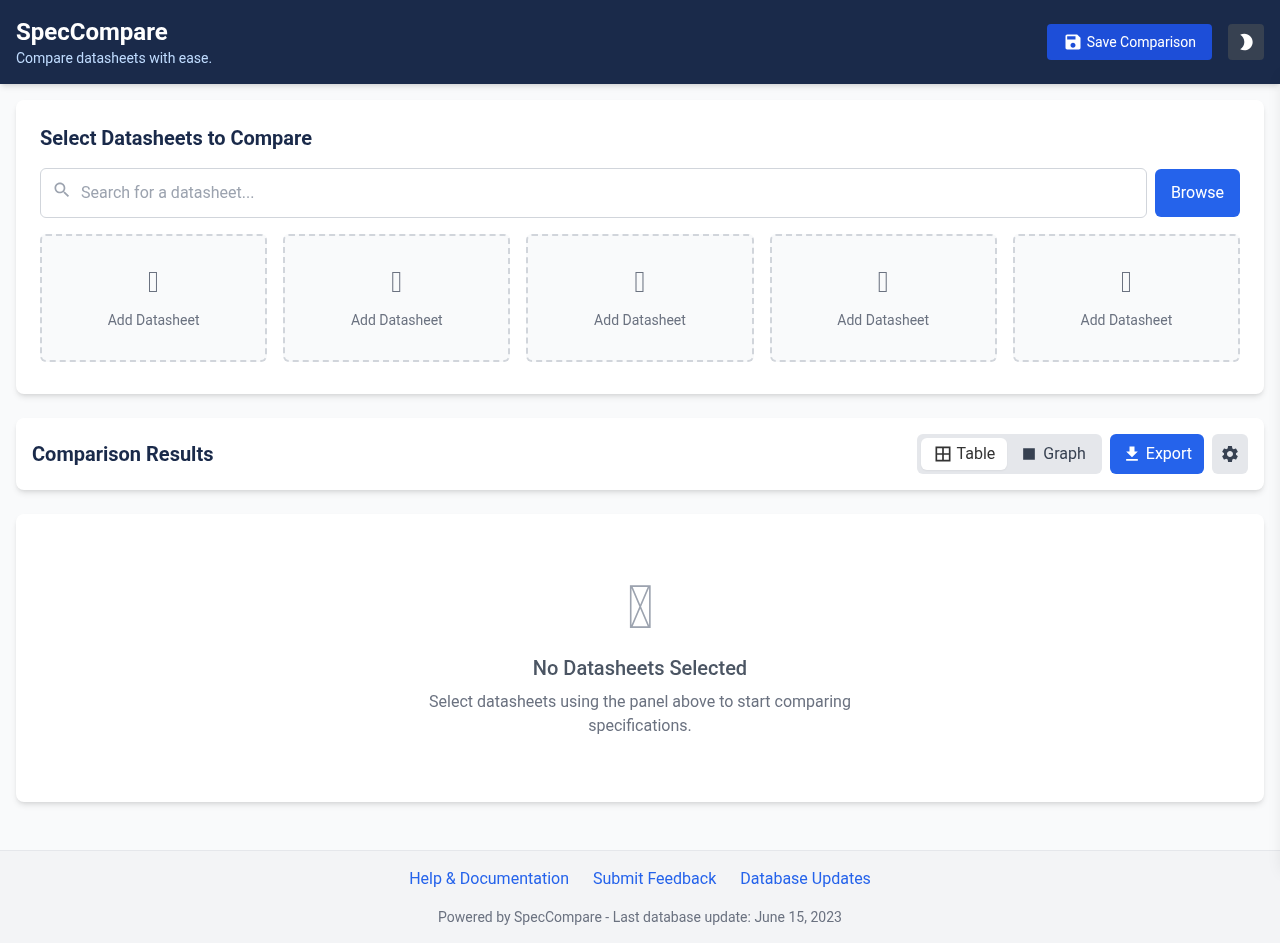 speccompare app