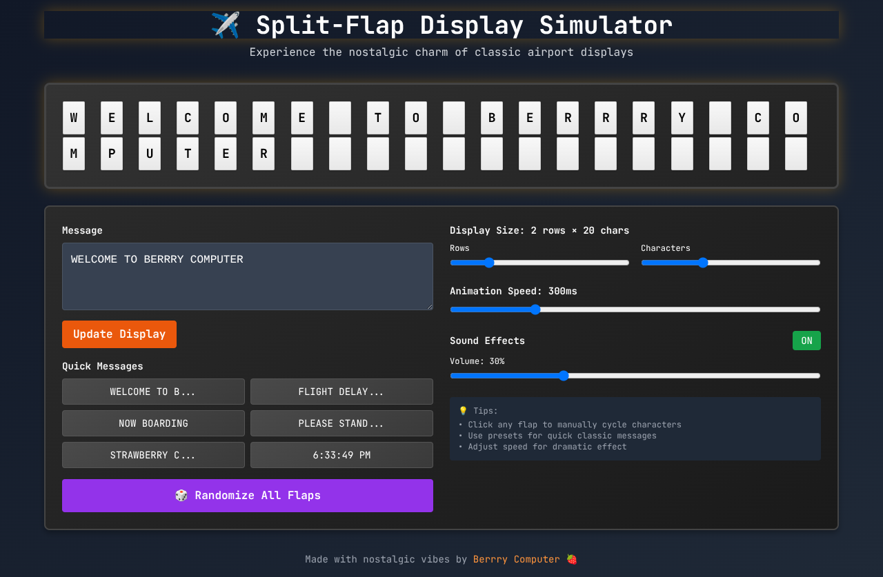 splitflap app