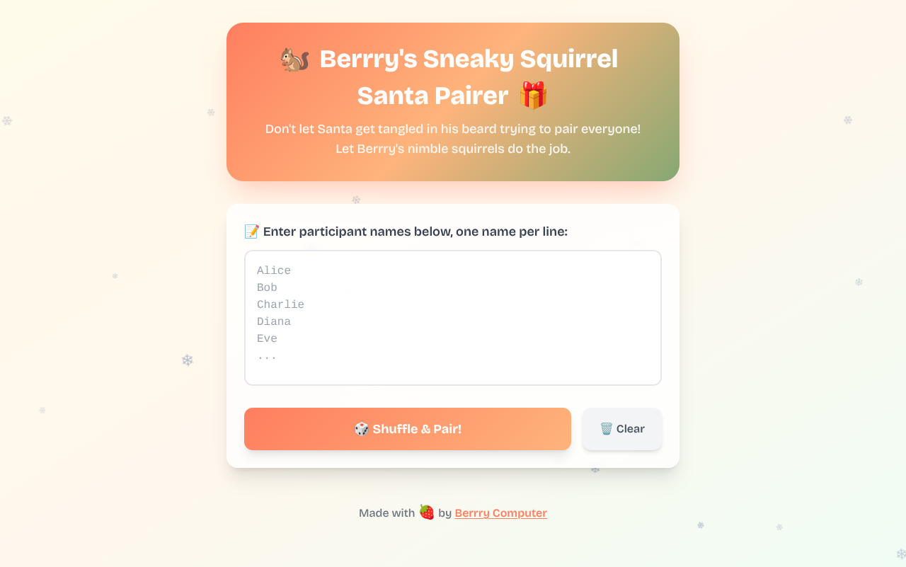 squirrelsanta app