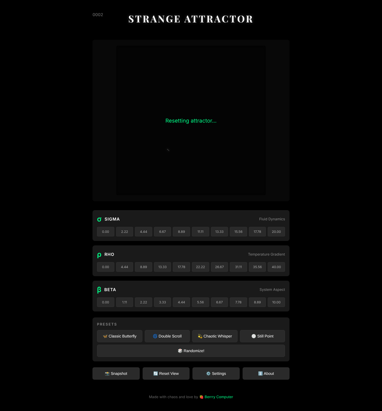 strangeattractor app