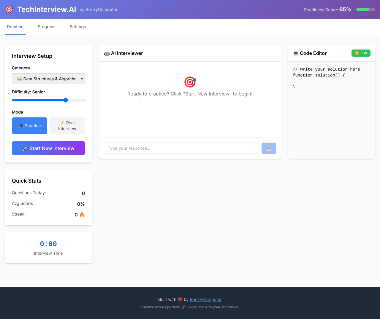 techinterview app