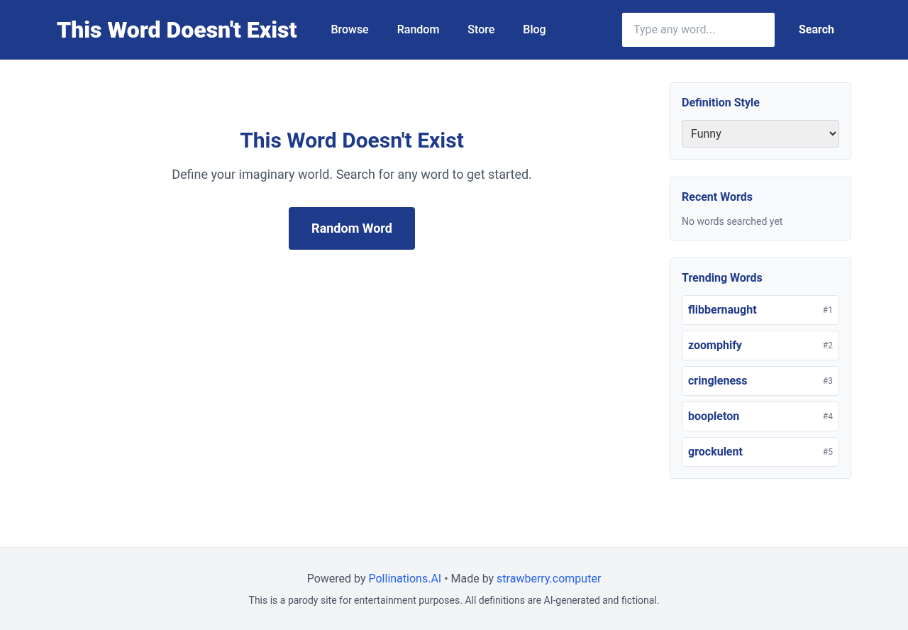 thisworddoesntexist app