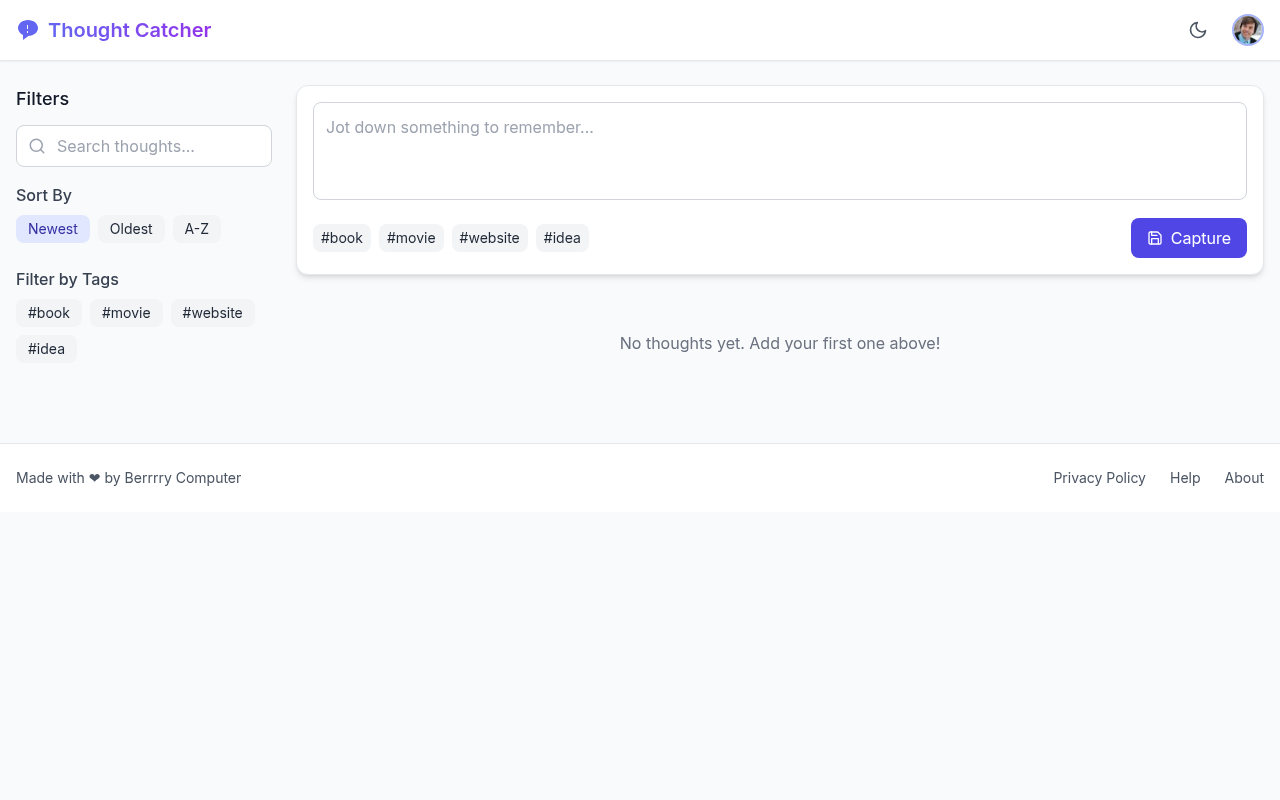thoughtcatcher app