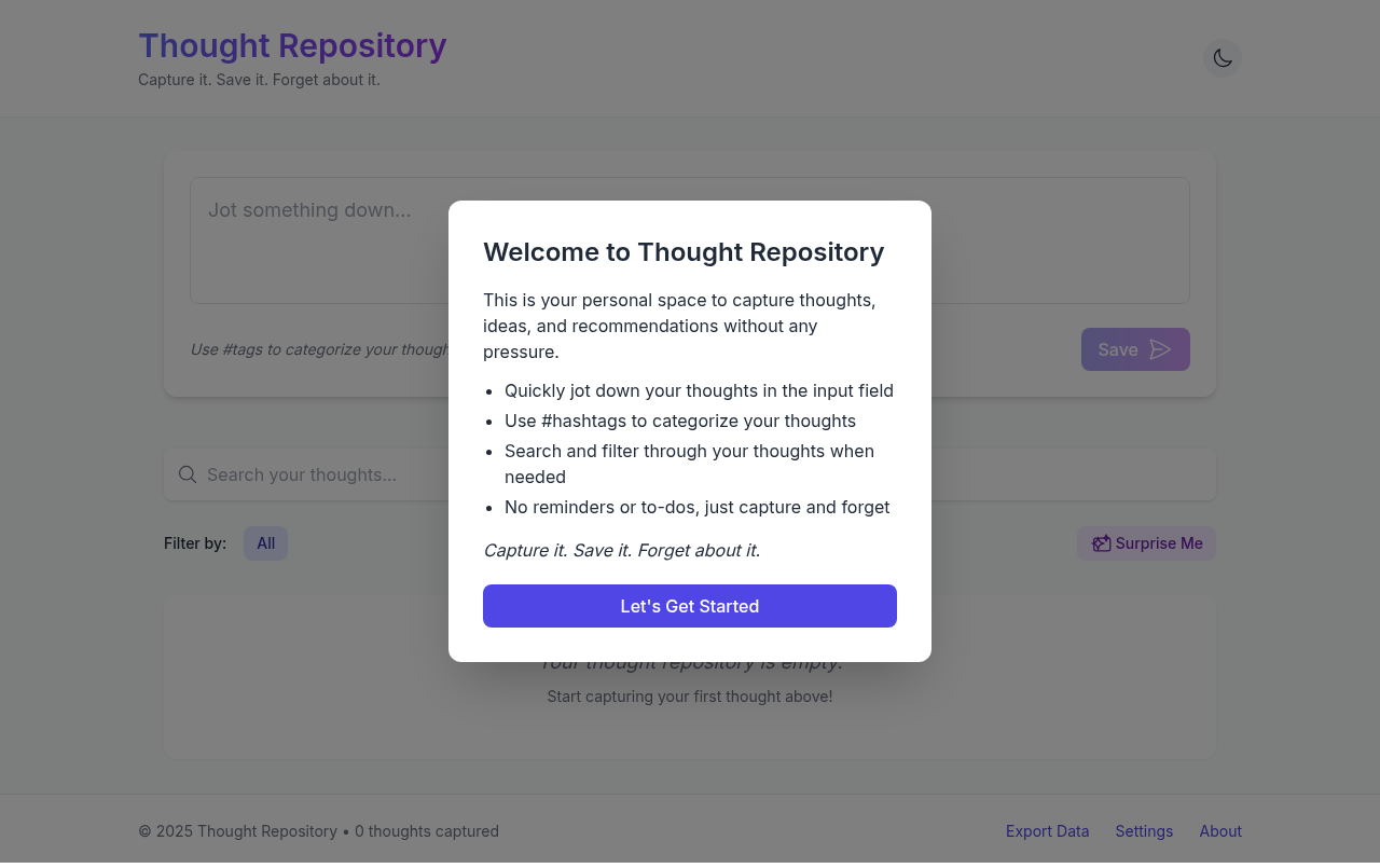 thoughtrepo app