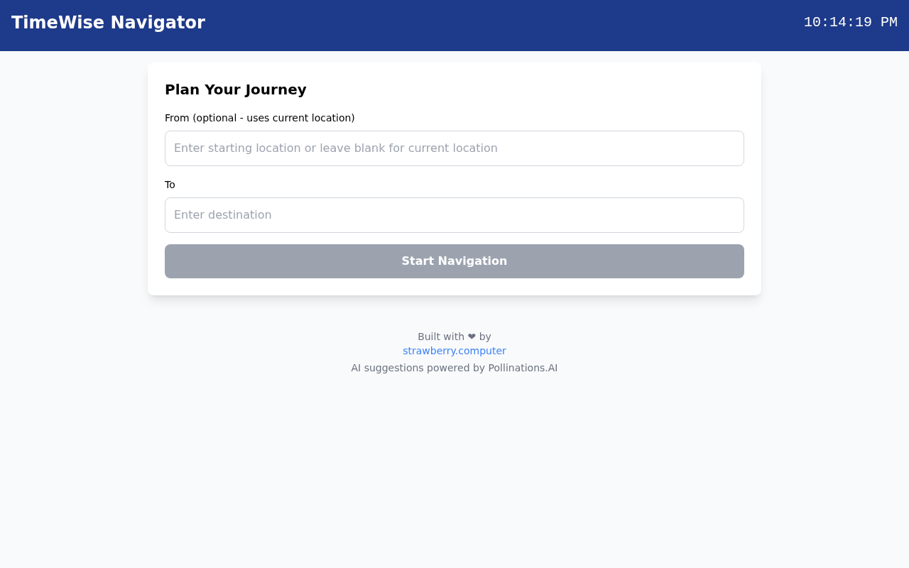 timewise-nav app