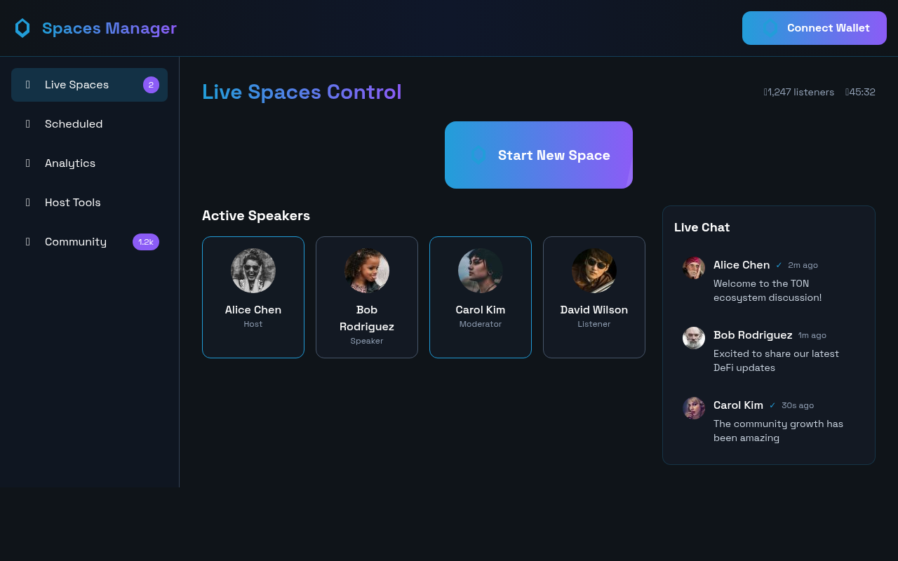 tonspaces app