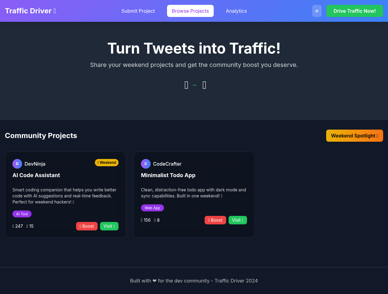 trafficdriver app
