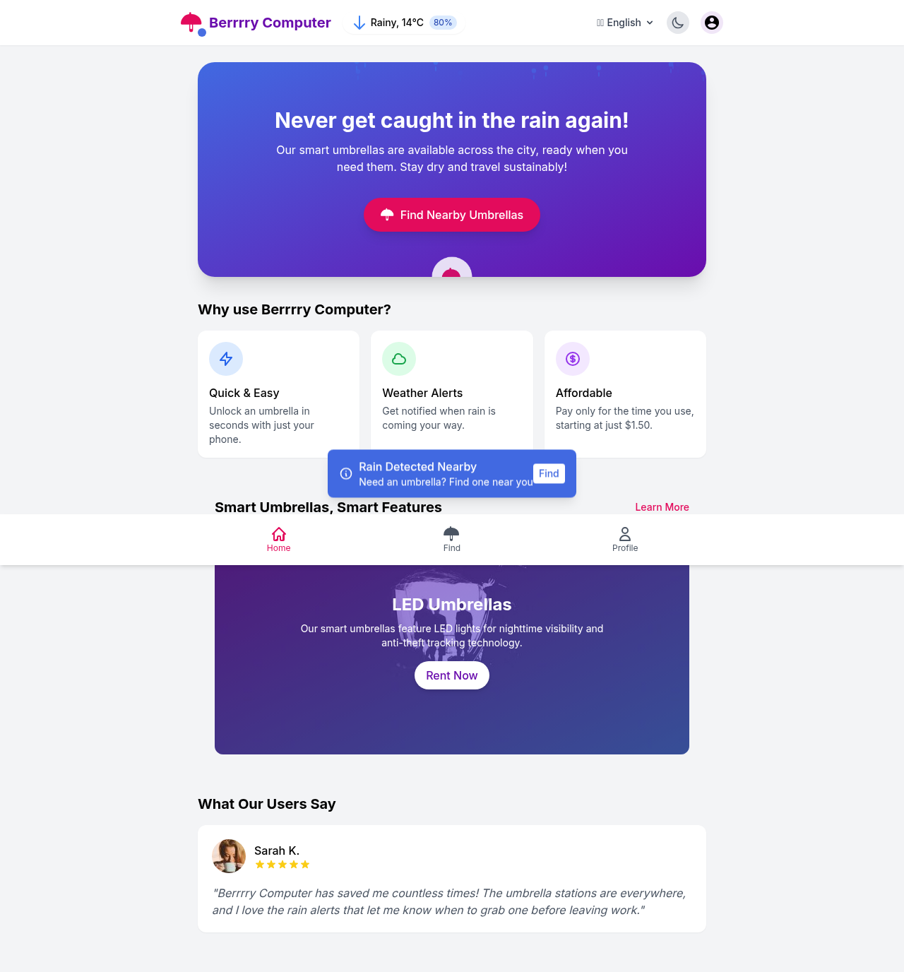 umbrellarent app
