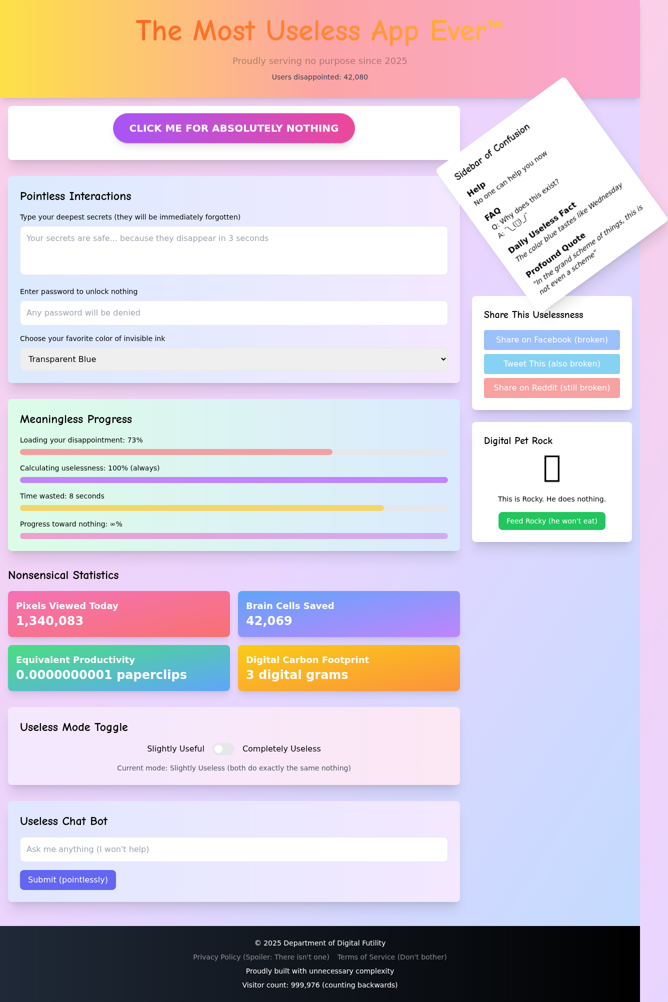 uselessapp app