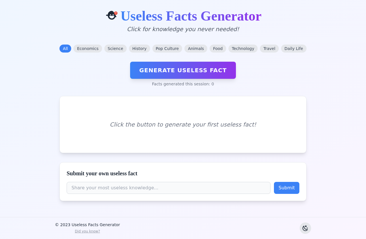 uselessfacts app