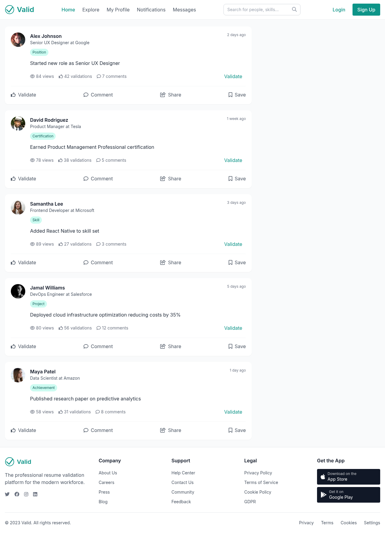 validresume app