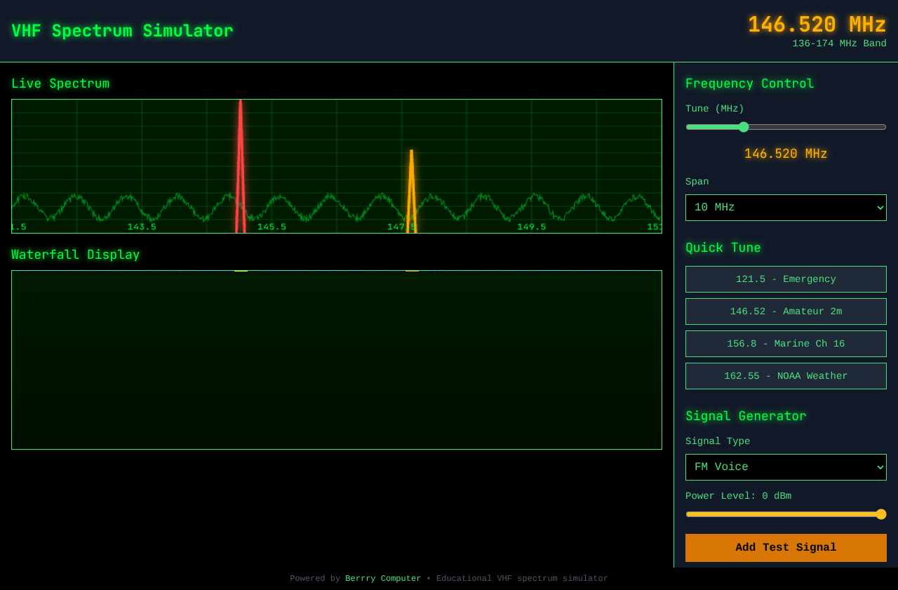 vhfsim app