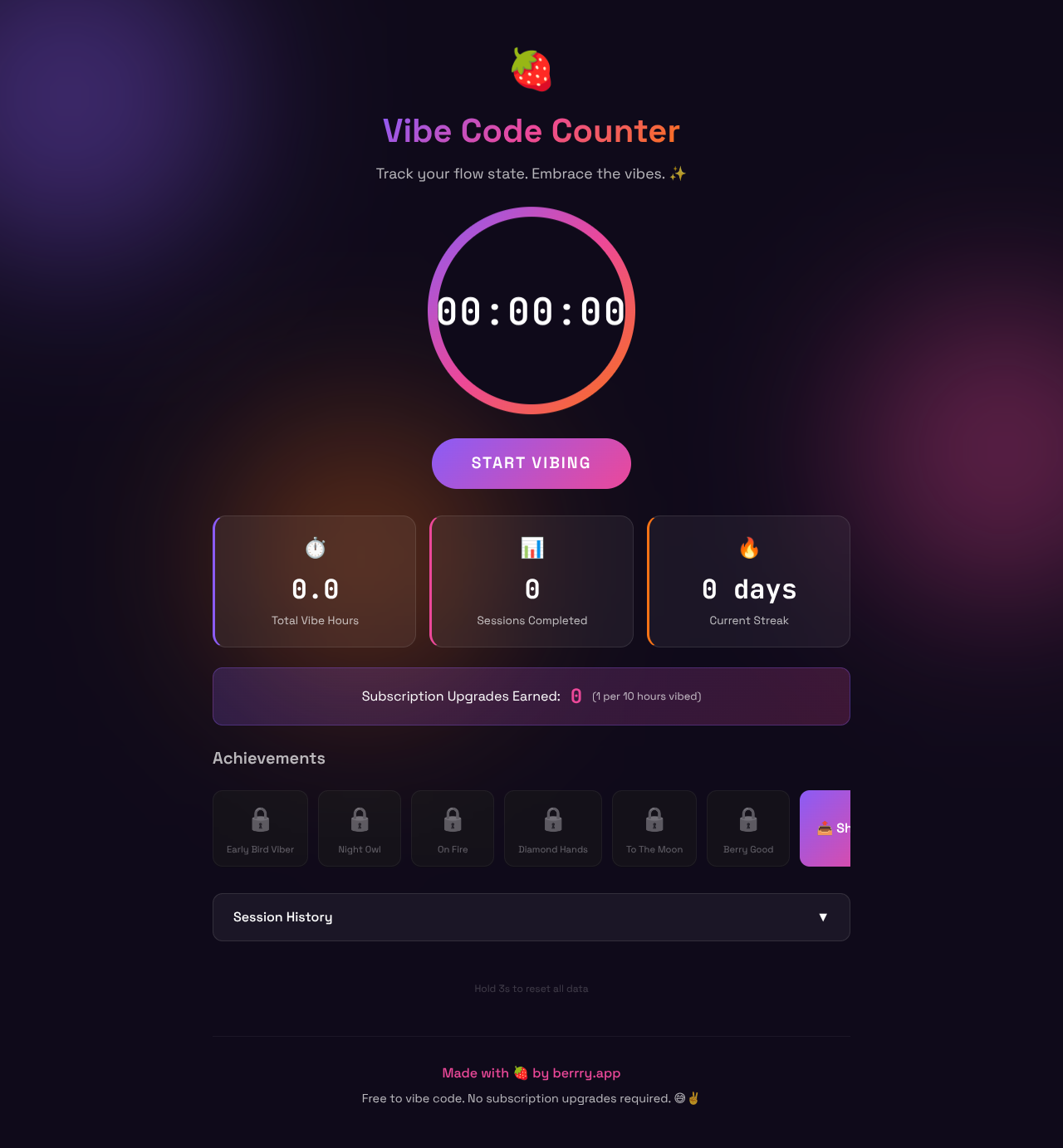 vibecounter app