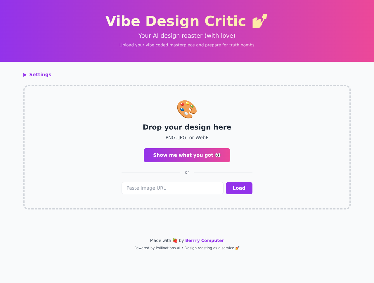 vibecritic app