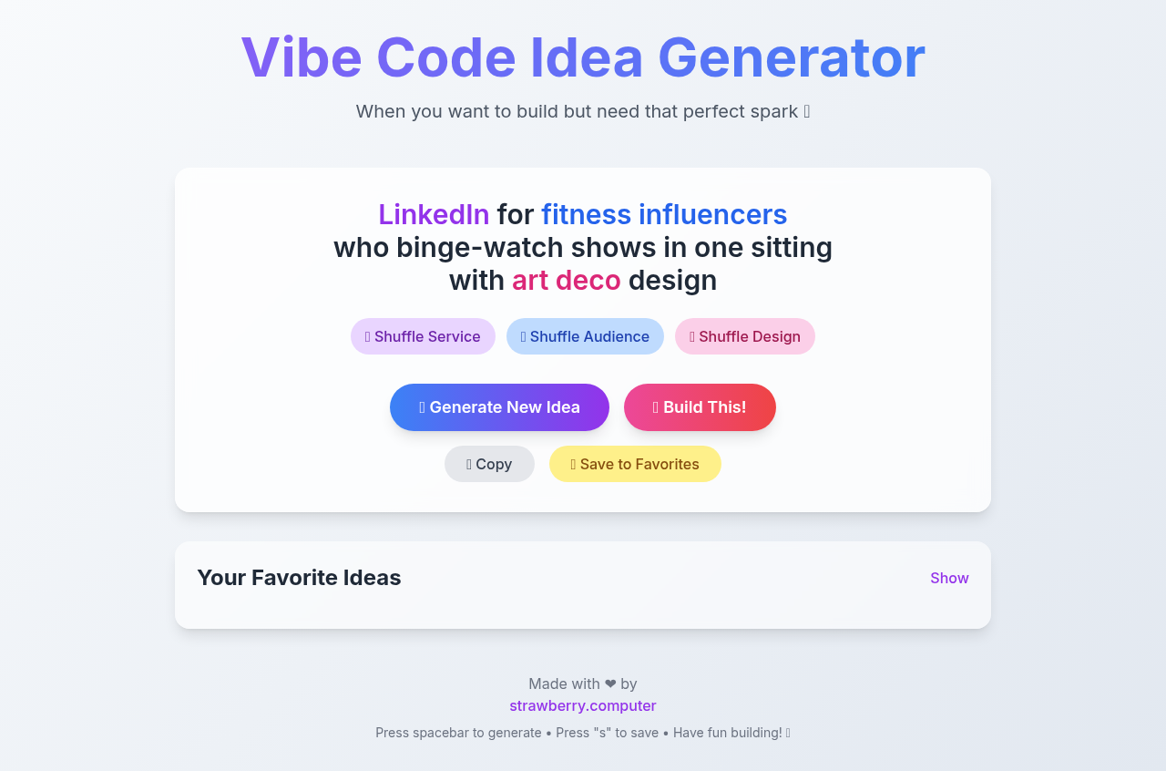 vibeideas app