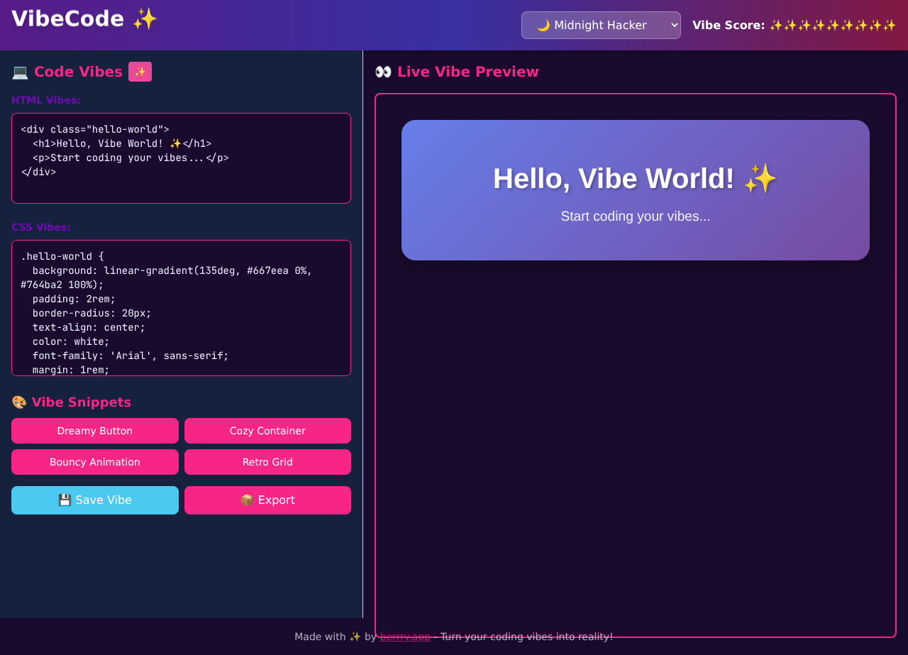 vibemaker app