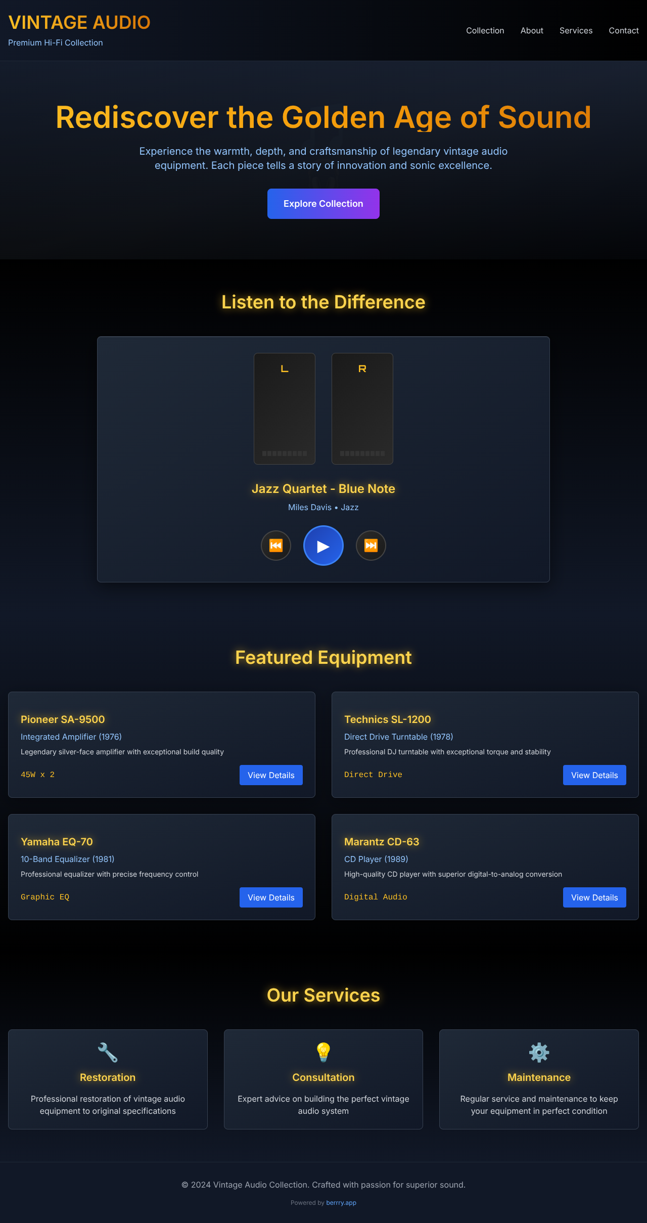 vintageaudio app