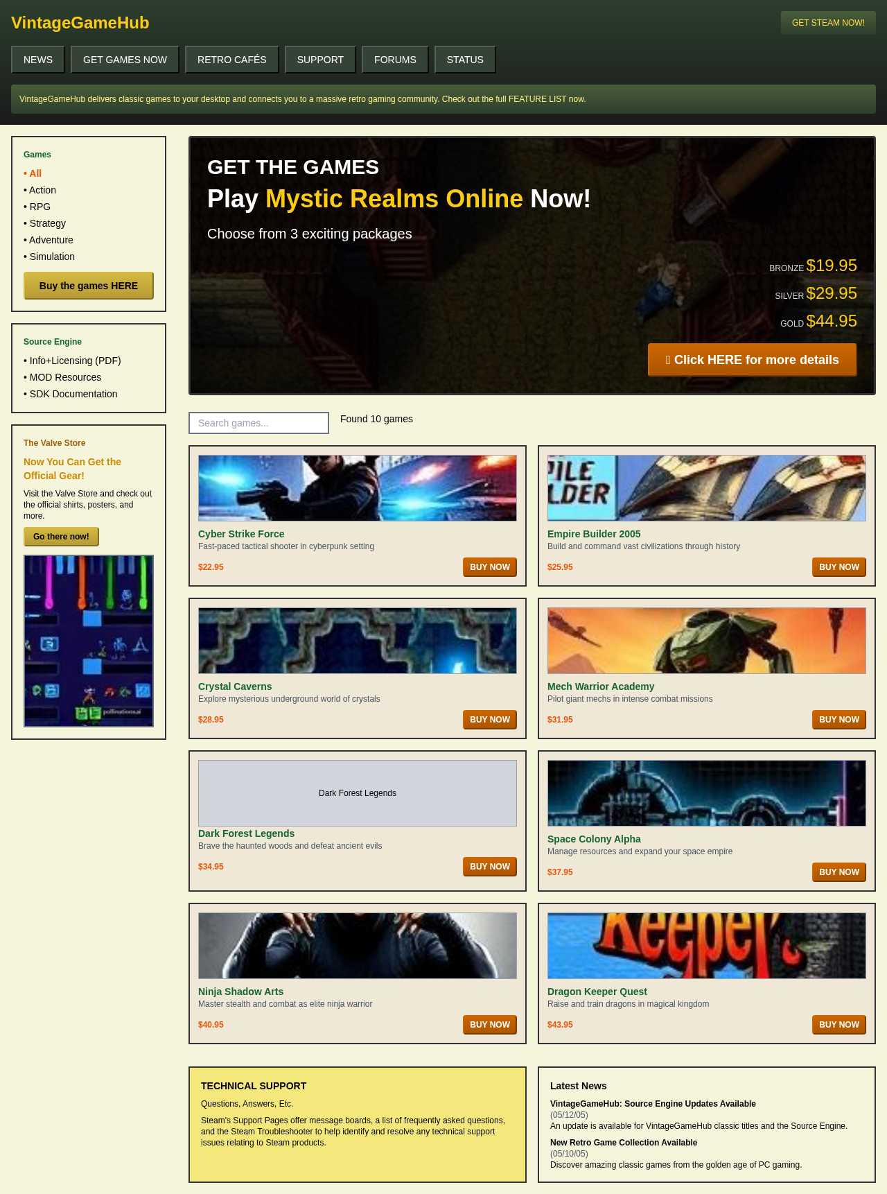vintagegamehub app
