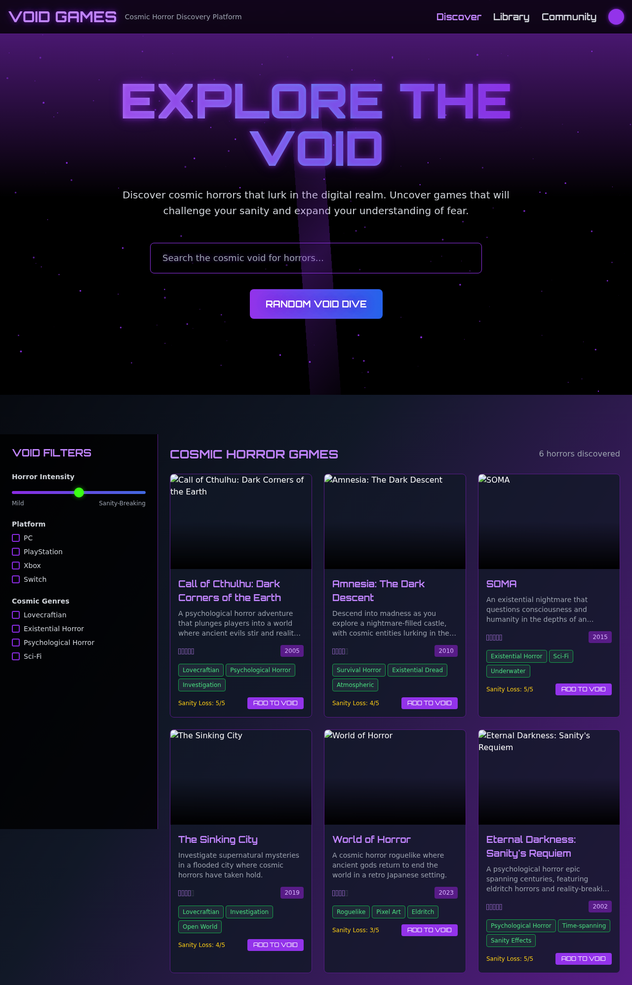 voidgames app