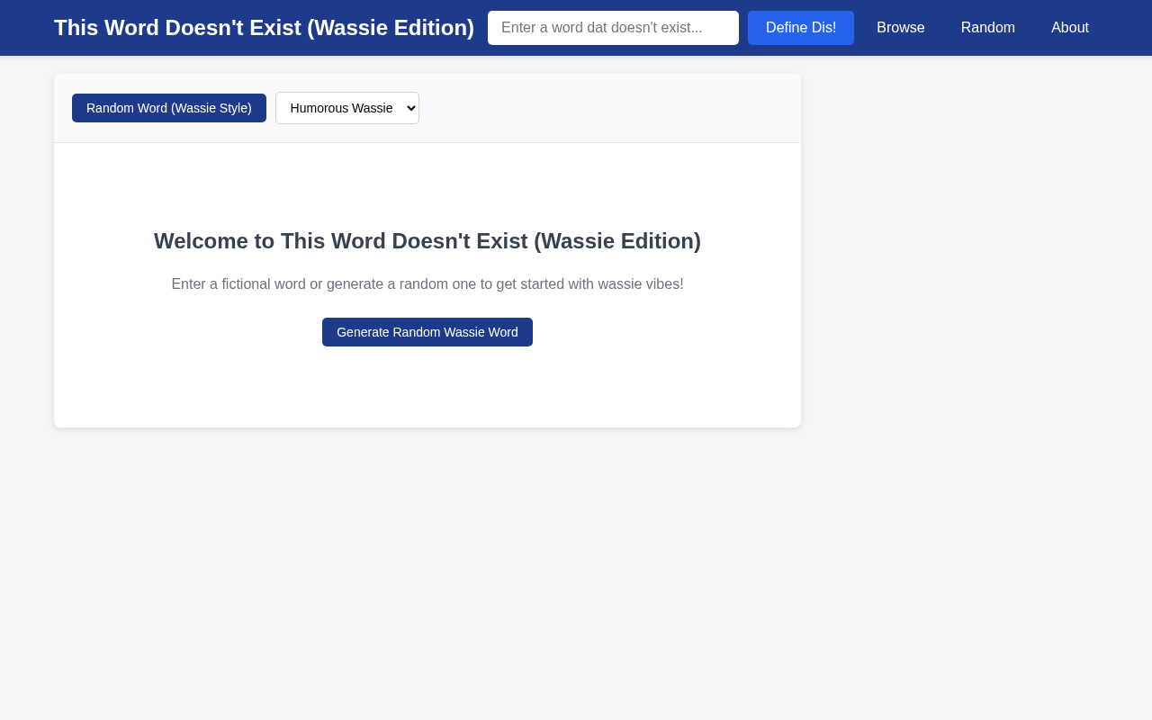 wassiedict app