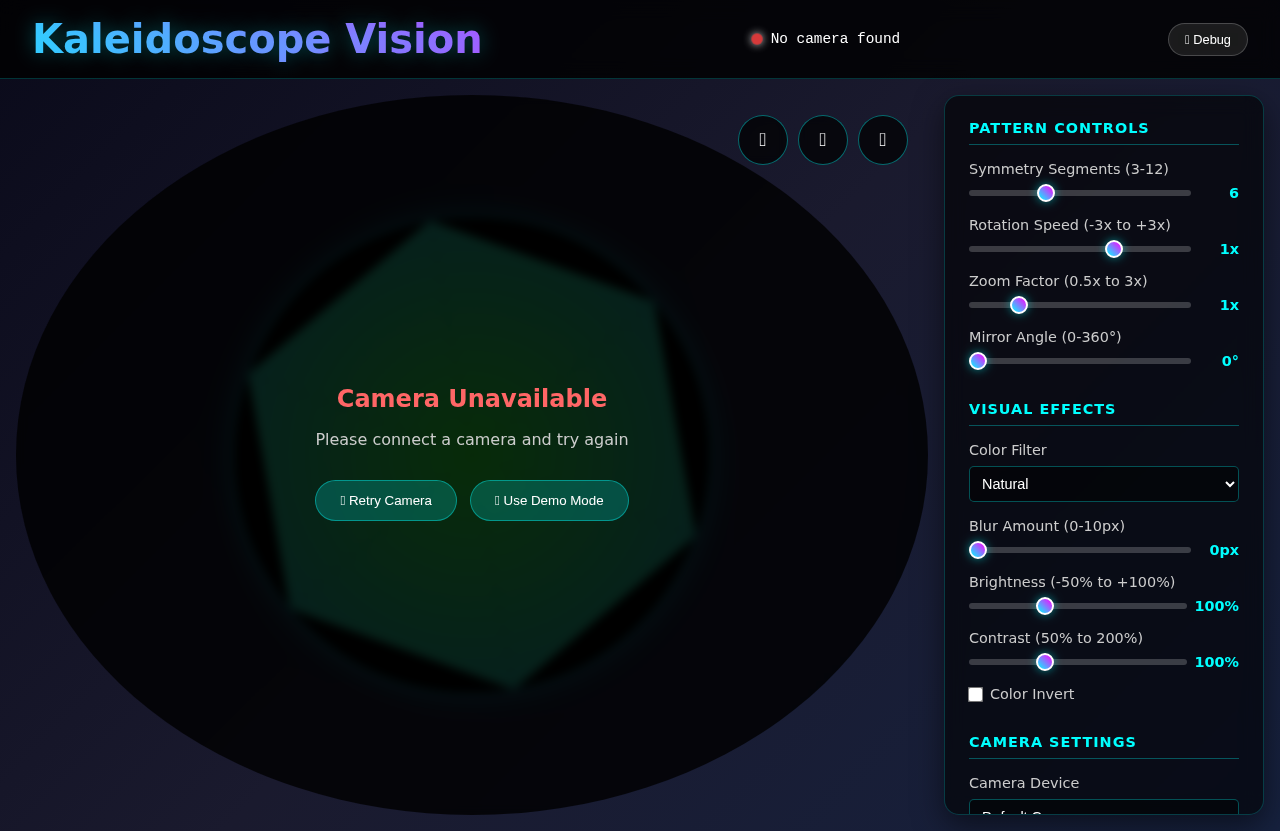 webcamkaleido app