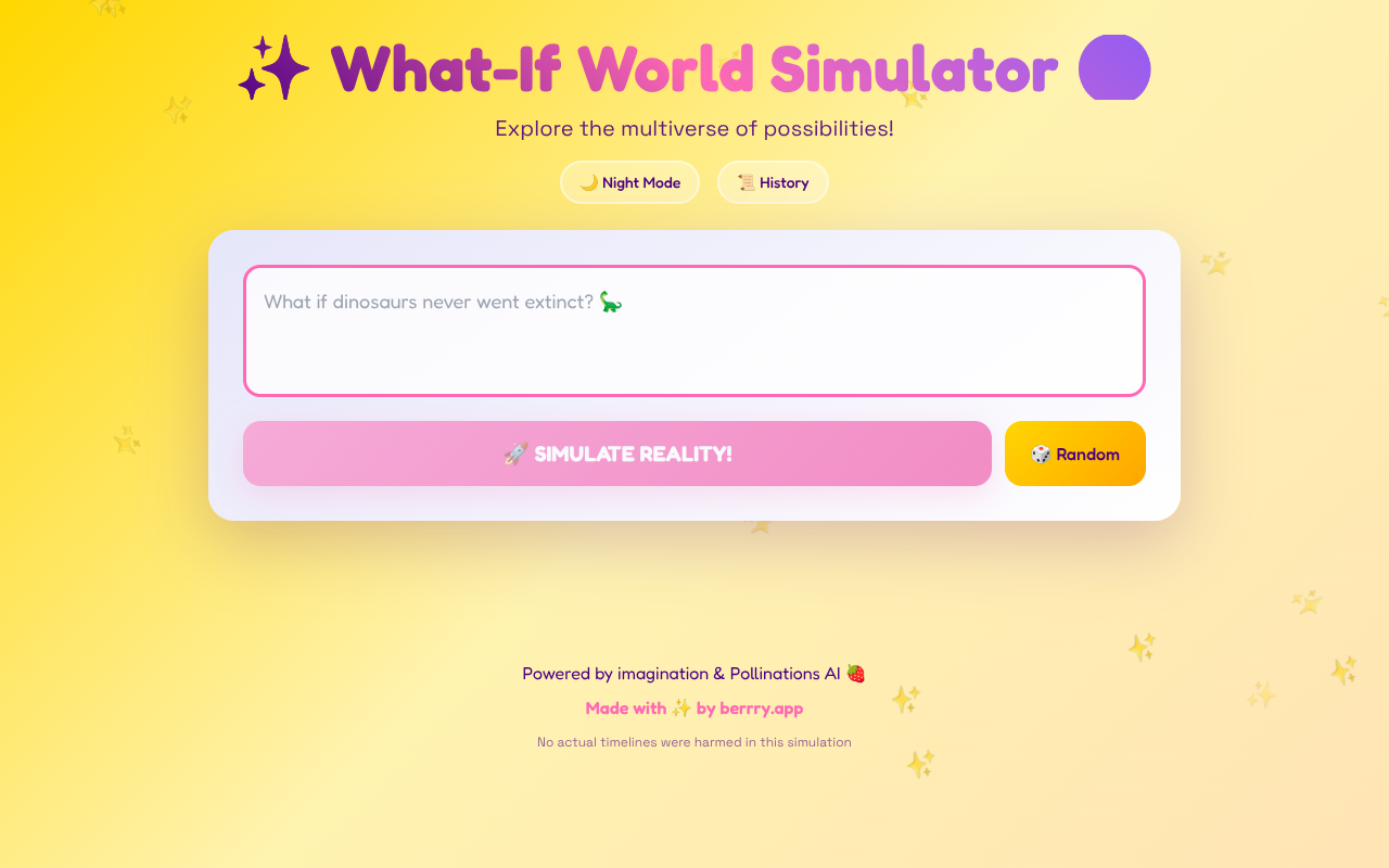 whatif-world app