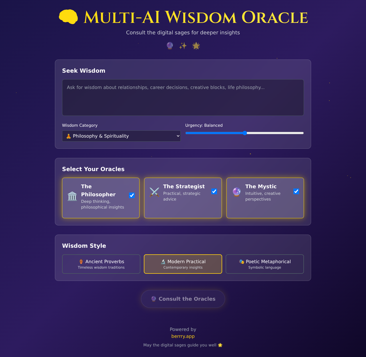 wisdomoracle app